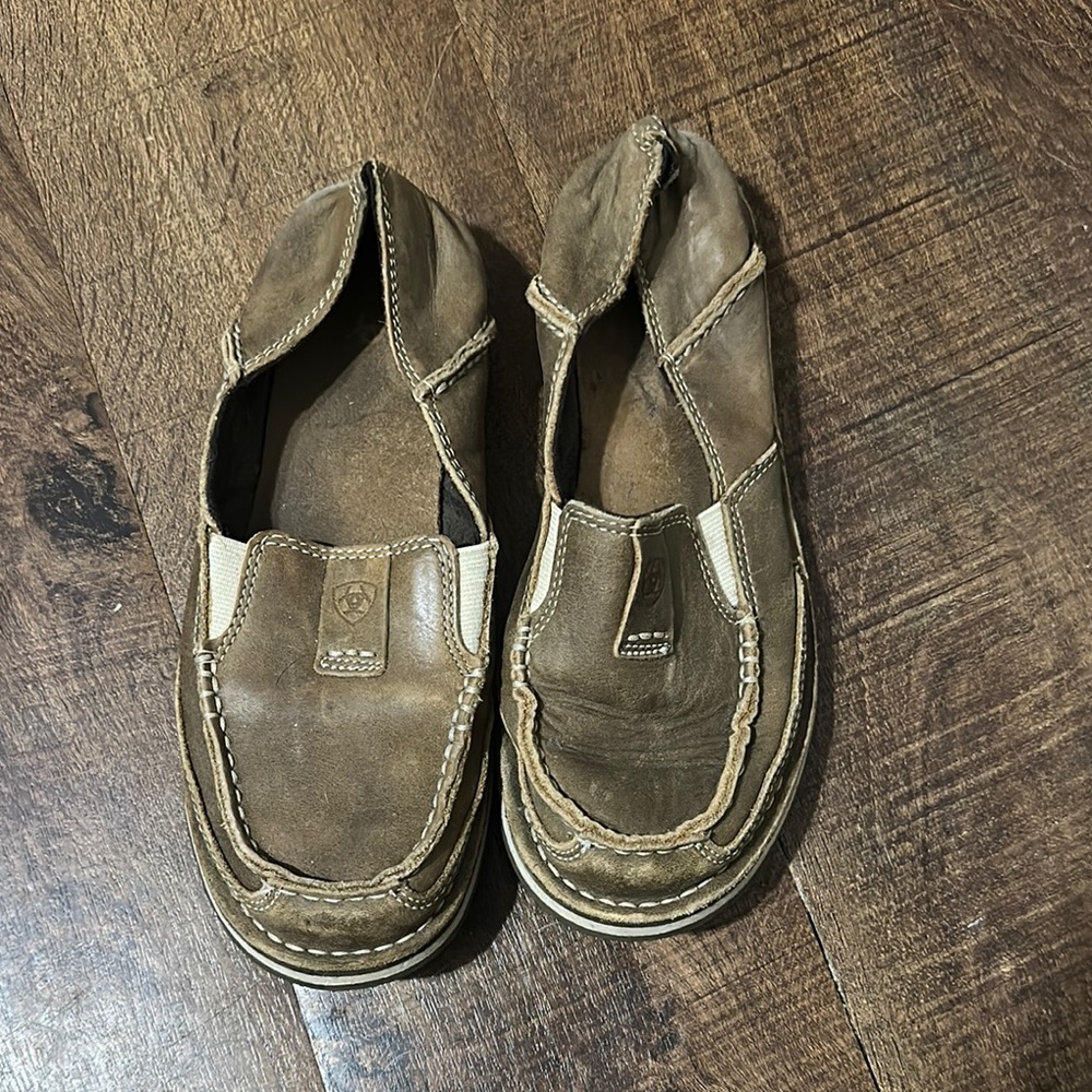 Ariat Womens Brown Leather Loafers